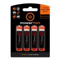 Bateria alkaliczna, AAA (LR03), AAA, 1.5V, Powerton, blistr, 4-pack, zestaw promo 3+1 Gratis