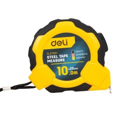 Miara zwijana Deli Tools EDL3799Y, 10m/25mm (żółta)