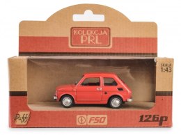 Daffi Pojazd PRL Fiat 126p czerwony