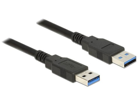 KABEL USB-A M/M 3.0 1M CZARNY DELOCK