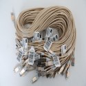 OMEGA HABU LIGHTNING TO USB FABRIC BRAIDED CABLE KABEL TAIWAN CHIP 2A 1M POLYBAG GOLD [44034]