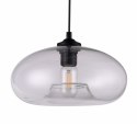 PLATINET PENDANT LAMP LAMPA SUFITOWA DAFNE P351-1A E27 GLASS+METAL CLEAR 27x24 [44011]