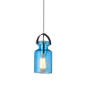 PLATINET PENDANT LAMP LAMPA SUFITOWA ZEFIR P161051 E27 GLASS BLUE 12x20 [44018]