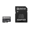 PLATINET microSDXC + ADAPTER SD 128GB class10 U3 A1 90MB/s [42910]