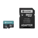 PLATINET microSDHC + ADAPTER SD 16GB class10 U1 70MB/s [44000]