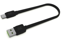 Green Cell Kabel GCmatte USB - USB-C 25 cm, płaski