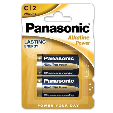 Bateria alkaliczna, C (LR14), ogniwo typ C, 1.5V, Panasonic, blistr, 2-pack, Alkaline Power