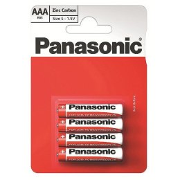 Bateria cynkowo-węglowa, AAA (R03), AAA, 1.5V, Panasonic, blistr, 4-pack