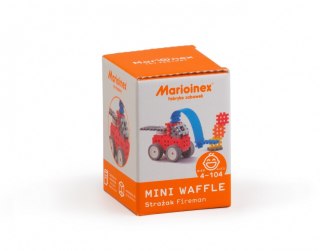 Marioinex Klocki konstrukcyjne Mini Waffle Strażak Zestaw Mały