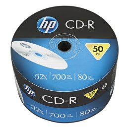 HP CD-R, CRE00070-3, 69300, 50-pack, 700MB, 52x, 80min., 12cm, bez możliwości nadruku, bulk, do archiwizacji danych