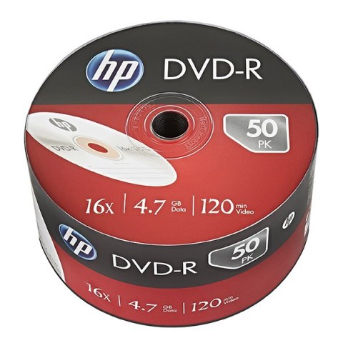 HP DVD-R, DME00070-3, 69303, 4.7GB, 16x, bulk, 50-pack, bez możliwości nadruku, 12cm, do archiwizacji danych