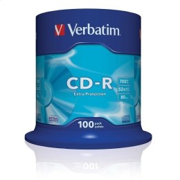 VERBATIM CD-R 700MB 52X EXTRA PROTECTION CAKE*100 43411