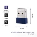 Qoltec Bezprzewodowy mini adapter Wi-Fi | BT 4.0 USB | standard N