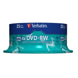 VERBATIM DVD-RW 4,7GB 4X CAKE*25 43639