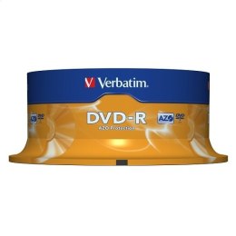 VERBATIM DVD-R 4,7GB 16X CAKE*25 43522