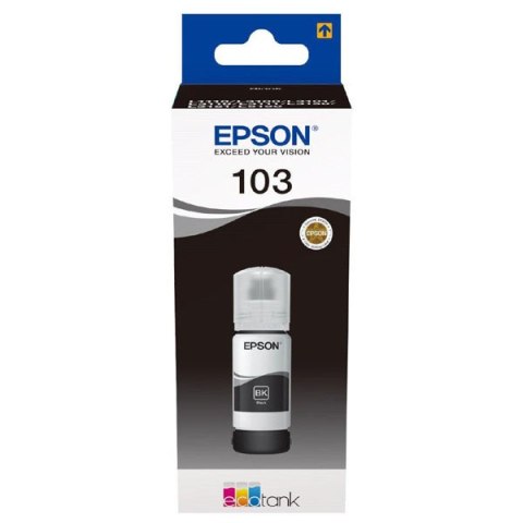 Epson ET103 oryginalny ink / tusz C13T00S14A, 103, black, 65ml, Epson EcoTank L3151, L3150, L3111, L3110