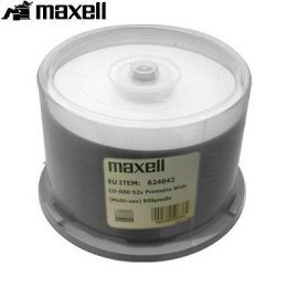 MAXELL CD-R 700MB 52X PRINTABLE FF NO ID CAKE*50 PRO 624042