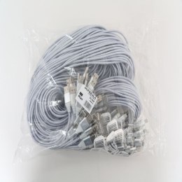 OMEGA BOA LIGHTNING TO USB FABRIC BRAIDED CABLE KABEL 1,5A 2M POLYBAG SILVER [44180]