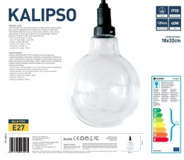 PLATINET PENDANT LAMP LAMPA SUFITOWA KALIPSO P150438-D E27 CHROME+CLEAR GLASS 18x32 [44029]