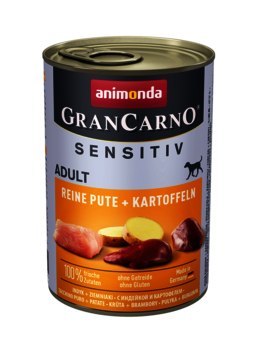 ANIMONDA Grancarno Sensitiv indyk z ziemniakami - mokra karma dla psa - 400g