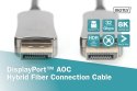Digitus Kabel połączeniowy hybrydowy AOC DisplayPort 1.4 8K/60Hz UHD DP/DP M/M 20m Czarny