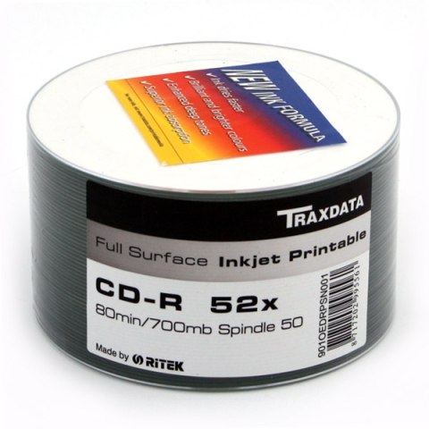TRAXDATA RITEK CD-R 700MB 52X PRINTABLE SP*50 901SP50NOPCPL