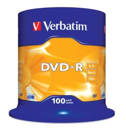 VERBATIM DVD-R 4,7GB 16X CAKE*100 43549