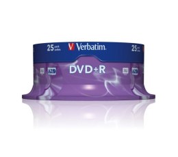VERBATIM DVD+R 4,7GB 16X CAKE*25 43500