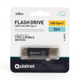 PLATINET PENDRIVE USB 3.2 C-Depo + USB-C 128GB BLACK [45606]