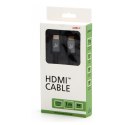 Video Kabel HDMI M - HDMI M, HDMI 2.1 - Ultra High Speed, 1m, pozłacane złącza, aluminiowa obudowa,, szary, Logo 8K@60Hz, 48Gb/s