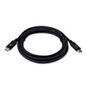 USB kabel (3.2 gen 1), USB C (M) - USB C (M), 1m, 5 Gb/s, 5V/3A, czarny