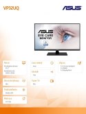 Asus Monitor 32 cale VP32UQ IPS UHD 4K 16:9 sRGB:100% 4ms/100MLN:1/350cd/m2 HDMI DP Głośnik VESA