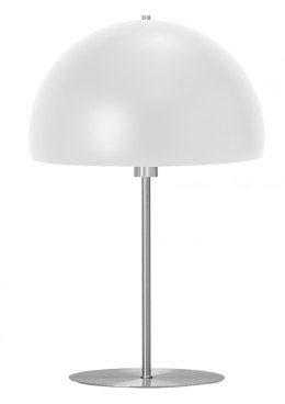 PLATINET TABLE LAMP LAMPA STOŁOWA E27 25W METAL ROUND SHADE 1,5 M CABLE WHITE [45674]