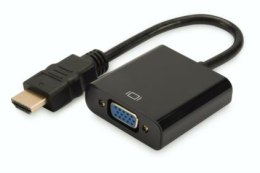 Digitus Konwerter/adapter audio-video HDMI do VGA, 1080p FHD, z audio 3.5mm MiniJack