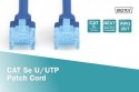 Digitus Patch cord U/UTP kat.5e PVC 10m Niebieski