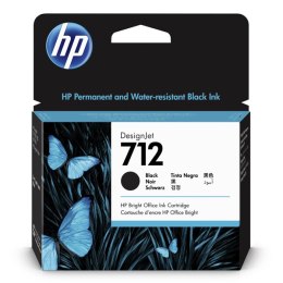 HP oryginalny ink / tusz 3ED71A, HP 712, black, 80ml