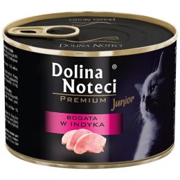 DOLINA NOTECI Premium Junior bogata w indyka - mokra karma dla kota - 185 g
