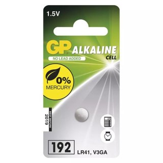 Bateria alkaliczna, 192F (LR41), LR41, 1.5V, GP, blistr, 1-pack