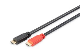 Kabel DIGITUS HDMI HighSpeed ze wzmacniaczem 1080p60Hz FHD Typ HDMI A/A M/M czarny 15m