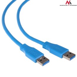 Kabel USB 3.0 Maclean MCTV-583 USB 3.0 A (M) - USB 3.0 A (M), niebieski 3m