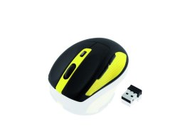 Mysz bezprzewodowa iBOX Bee2 Pro optyczna czarno-żółta