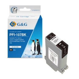G&G kompatybilny ink / tusz z PFI107BK, NC-00107BK, 6705B001, black, 130ml