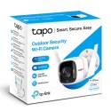 TP-link IP kamera Wi-Fi do monitoringu zewnętrznego Tapo C320WS, QHD 2560x1440, Wifi 2.4 GHz /ethernet, biała, 4MP, nagrywanie 