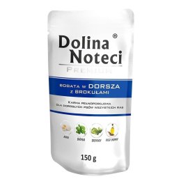 DOLINA NOTECI Premium bogata w dorsza z brokułami - mokra karma dla psa - 150g