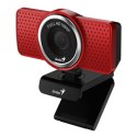Genius kamera web Full HD ECam 8000, 1920x1080, USB 2.0, czerwona, Windows 7 a vyšší, FULL HD, 30 FPS