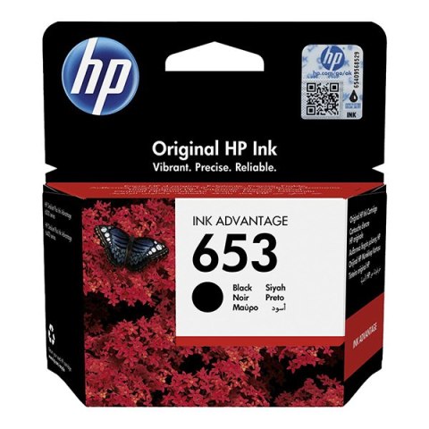 HP oryginalny ink / tusz 3YM75AE, HP 653, black, 360s