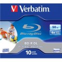Verbatim BD-R, Dual Layer Printable, 50GB, jewel box, 43735, 6x, cena za 1 sztukę