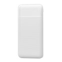 PLATINET POWER BANK 10000 mAh Polymer ABS Texture White [45721]