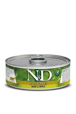 FARMINA N&D Prime Boar & Apple - mokra karma dla kota - 70 g