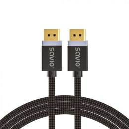 Savio Kabel DisplayPort (M) v1.4, 2m, CL-166